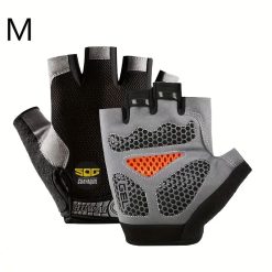 Guantes de Fitness de Silicona de Medio Dedo Premium Adecuado para Hombres y Mujeres